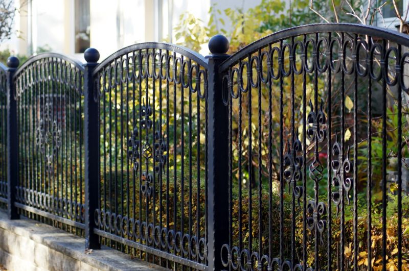 Gothic Iron Fence Installation