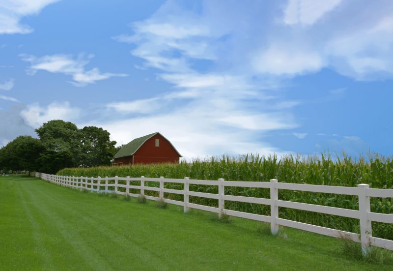 Wooden Farm Fence Installation